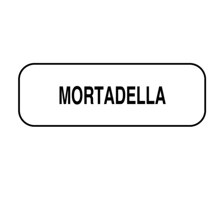 Nevs Mortadella Label 1/2" x 1-1/2" DIET-409